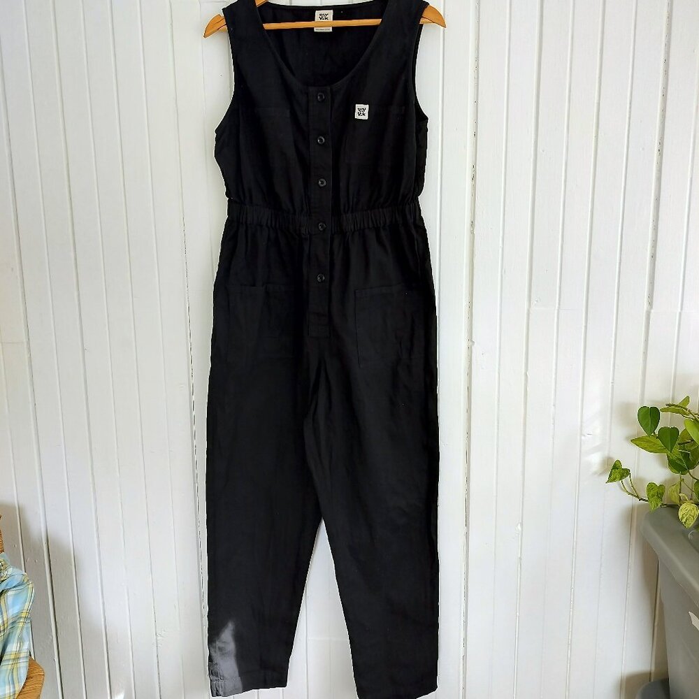 Lucy & Yak Black Sleeveless Jumpsuit – Elastic Waist – US 10